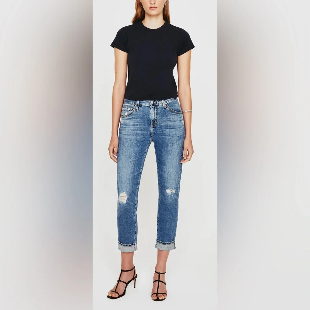 AG Denim Slouchy Slim Fit Ex-Boyfriend Slim in Size 32R New - Picture 8 of 8